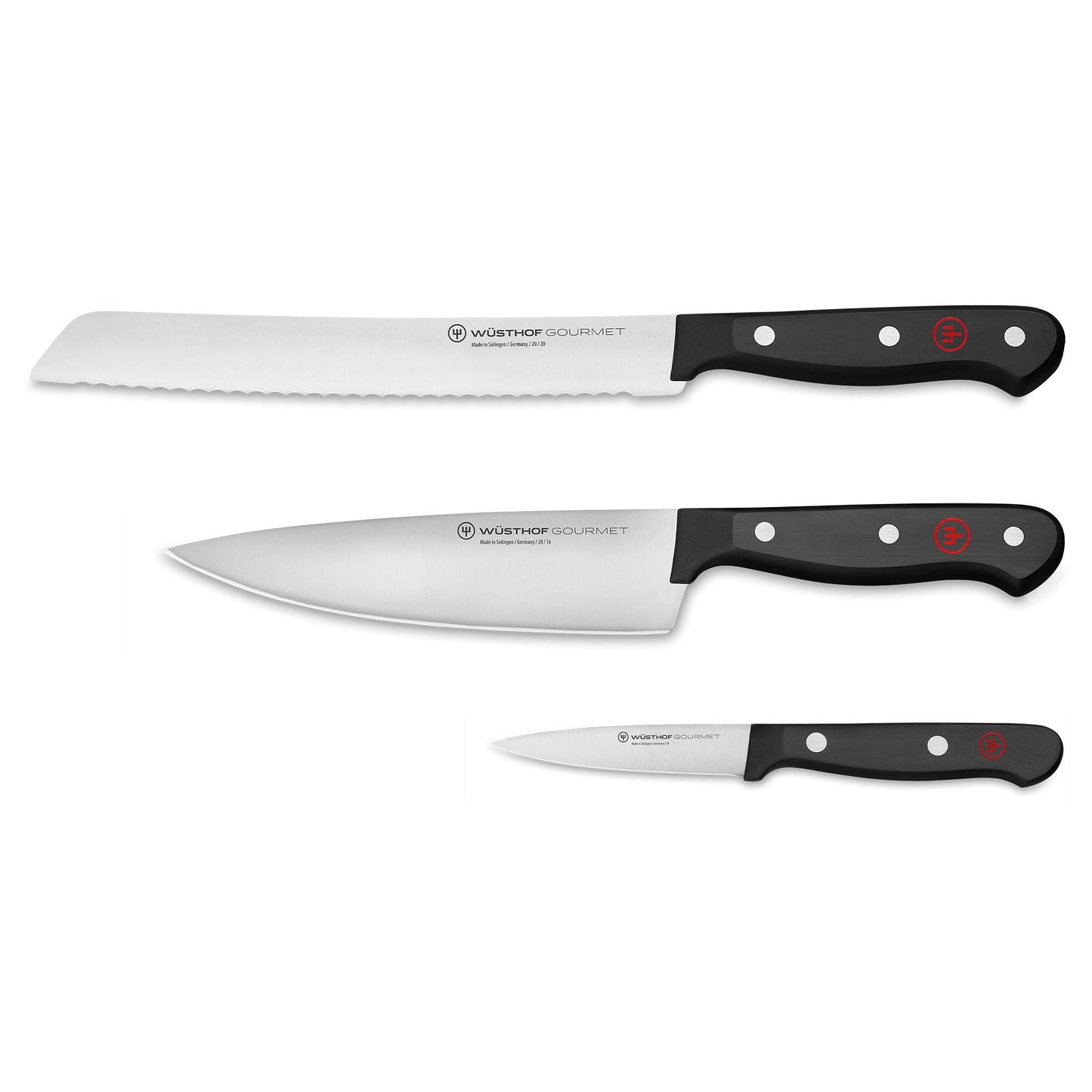 Gourmet Knife set with 3 knives