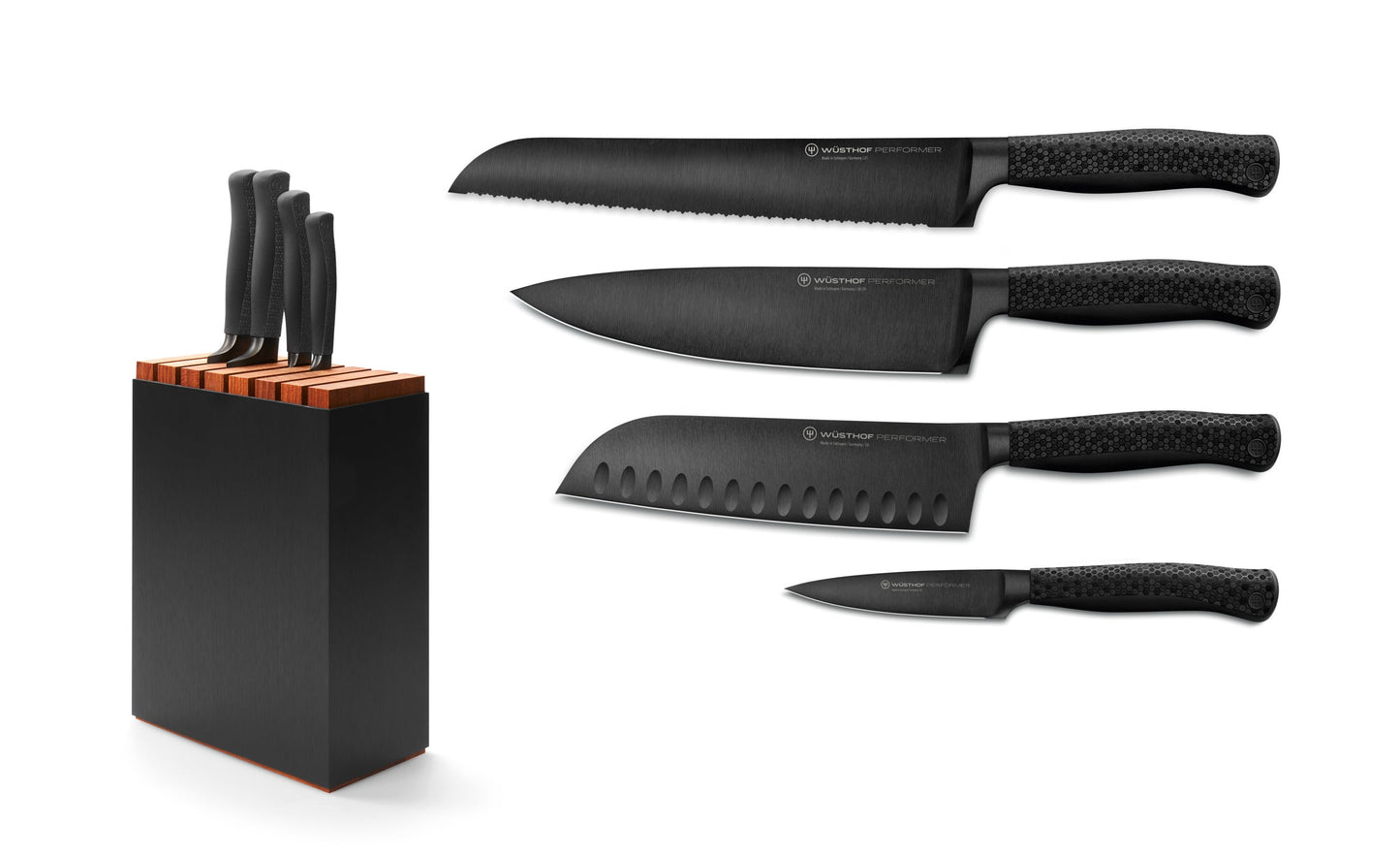 Performer 5-Piece Knife Block Set with Santoku